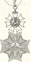 Stjerne og emblem for en ridder eller kommandantdame  