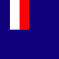 A tengerentúli francia miniszter zászlaja