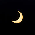 Eclipse solar parcial como visto da Áustria