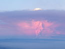 Erupce sopky Puyehue Cordon Caulle v Chile.