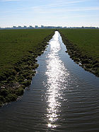 Afwateringskanaal in Nederland