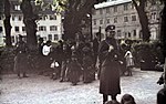 Romowie przed deportacją w Niemczech, 22 maja 1940 r.