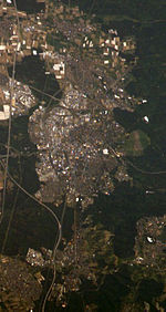 Darmstadt seen from the ISS