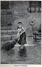 Retrato de "Cosette" de Émile Bayard, da edição original de Les Misérables (1862)