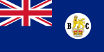 Britse blauwe vaandel gebruikt tussen 1870 & 1906  