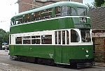 Een tram uit 1936 van Liverpool