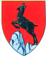 Neamț County coat of arms, in the interwar period.