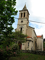 Kostel Petreto-Bicchisano, kde proběhla identifikace těla  