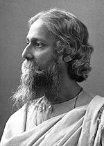 Rabindranath Tagore, joka sai Nobelin kirjallisuuspalkinnon.  