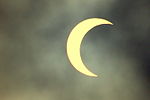Solförmörkelsen sedd från San Juan Capistrano, Kalifornien  
