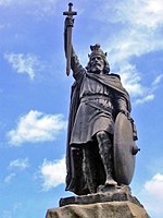Estatua de Alfredo el Grande en Winchester  