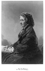 Een foto van Harriet Beecher Stowe.  