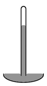 Diagramma di un barometro a mercurio