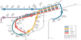 Een kaart van het MUNI metrosysteem