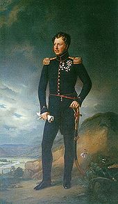 King Wilhelm I. 1822 after a painting by Joseph Karl Stieler