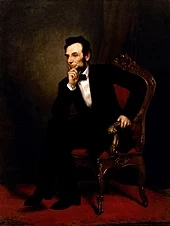 Lincoln , schilderij van George Peter Alexander Healy in 1869