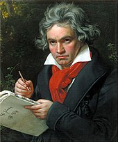 Ludwig van Beethoven (1770-1827), compositor.