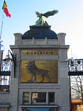 Entrance gate Antwerp Zoo, founded 1843