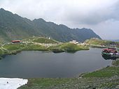 Bâlea, a glacial lake in the Făgăraș mountains in Romania, at an altitude of over 2000 m