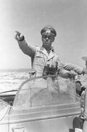 Erwin Rommel approx. 100 km west of the border with Egypt, 16 June 1942