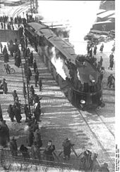 Delivery of the 05 001 express locomotive at Borsig in March 1935