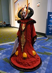 One of the costumes of Queen Amidala