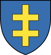 The Cross of Lorraine, the dynastic coat of arms of the Jagiellonians
