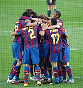 In the 2009/10 season, Barça won the Spanish championship with ten players from their own youth team.
