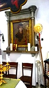 Icon of the Hodegetria (15th century) in the altar room (Bema) in the Chiesa Santa Maria Assunta in Villa Badessa