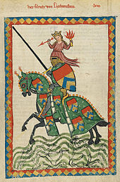 ... and Ulrich of Liechtenstein (Codex Manesse, c. 1340)