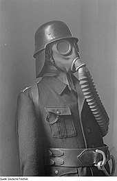 Uniform of the fire brigade with breathing mask, 1948