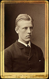 Nansen como estudiante en Christiania  