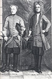 Georg Heinrich von Görtz (right) gained great influence on Swedish foreign policy in the last years of Charles XII's reign (1715-1718). He advocated a settlement with Russia.