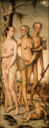 The Ages of Life and Death. Painting by Hans Baldung around 1540