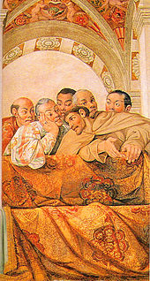 Hasekura in een fresco in het Quirinaal Paleis
