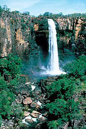 De grootste waterval in het park, Jim Jim Falls