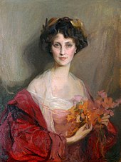 Winifred Cavendish-Bentincková, vojvodkyňa z Portlandu, v roku 1912. Bola prvou a najdlhšie slúžiacou predsedníčkou RSPB