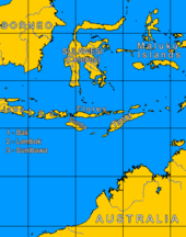 Karta över Lesser Sunda Islands  