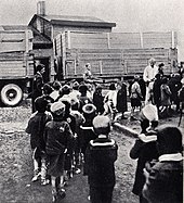 Children's transport to Kulmhof extermination camp, Litzmannstadt ghetto, 1942