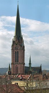 The catholic Marienkirche is one of the landmarks of Kaiserslautern.