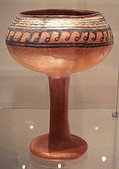Ceramic cup from Navdatoli, Malwa, c. 1300 BC.