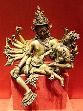 Tantrism-influenced Uma Maheshwara bronze from Nepal (14th century)