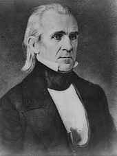 President James K. Polk, photograph by Mathew Brady, 1849.