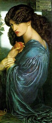 Proserpina , oil painting by Dante Gabriel Rossetti (1874)