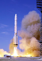 Launch of a Proton-K launch vehicle