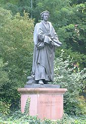 Johannes-Reuchlin-Statue at the Schlossberg