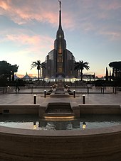 Rome temple at sunset