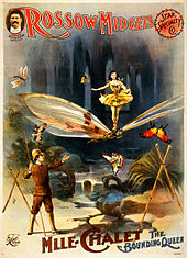 Rossow Midgets, cartaz de circo, 1897