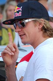 Kimi Räikkönen - hier te zien op de Rallye Deutschland 2010 - eindigde het seizoen op de derde plaats, rijdend voor Lotus F1.