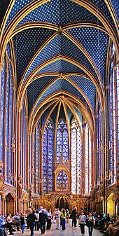 The Sainte-Chapelle in Paris, a masterpiece of the High Gothic Rayonnant style